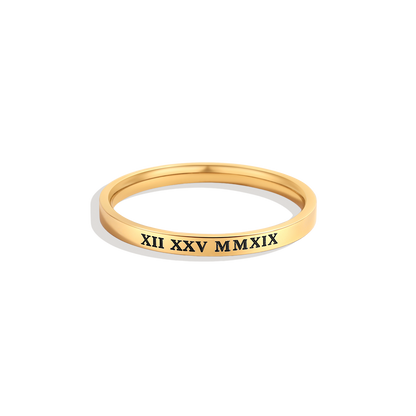 Roman Numerals Ring