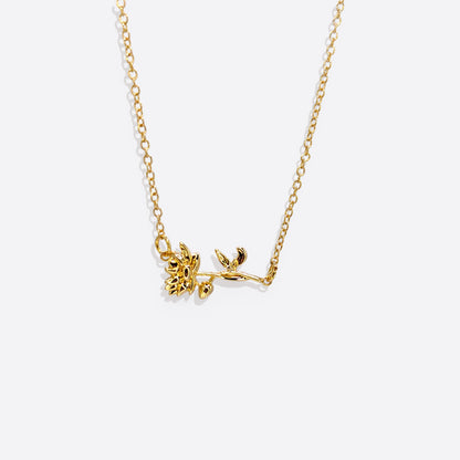 Dainty Birth Flower Necklace