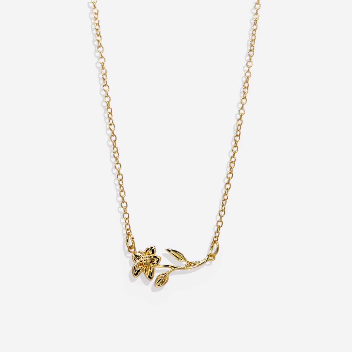 Dainty Birth Flower Necklace