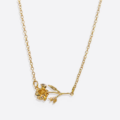 Dainty Birth Flower Necklace