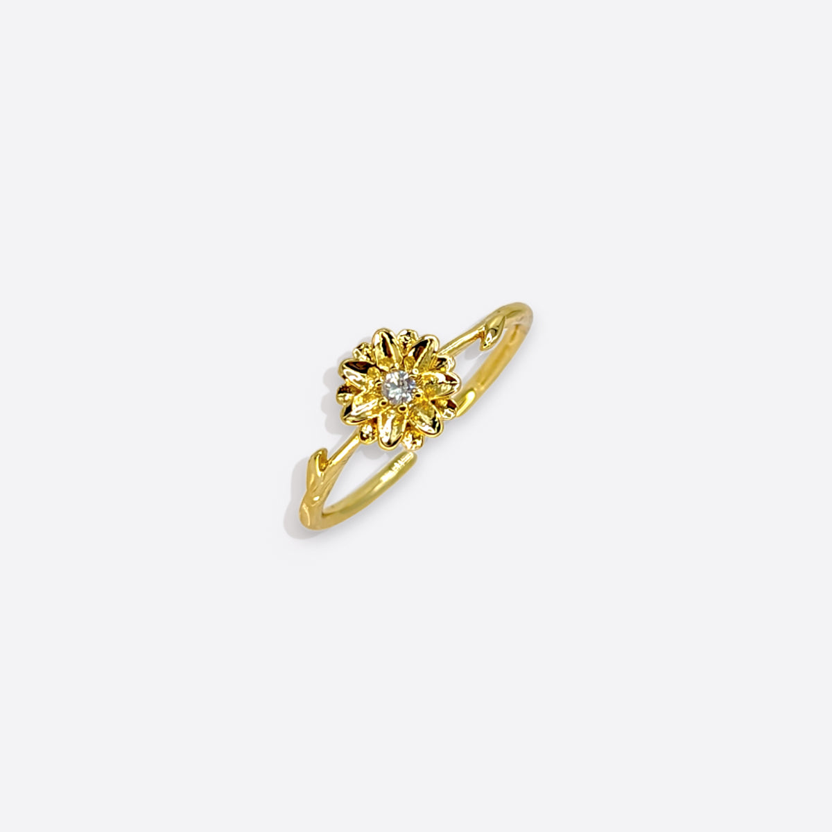 Dainty Gold Birth Flower Ring