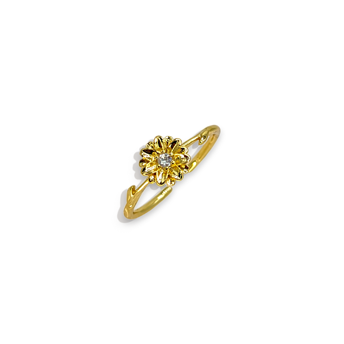 Dainty Gold Birth Flower Ring