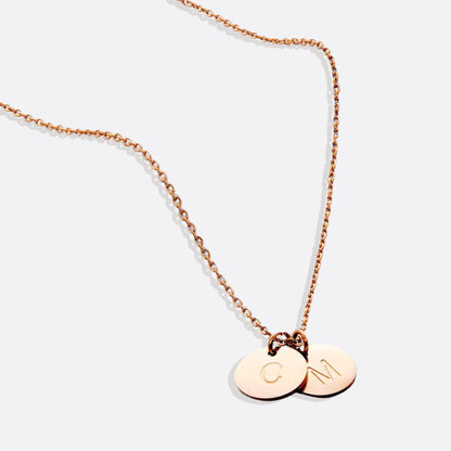 Dainty Initial Disc Necklace