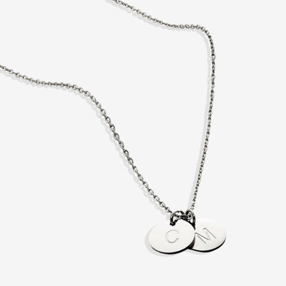 Dainty Initial Disc Necklace