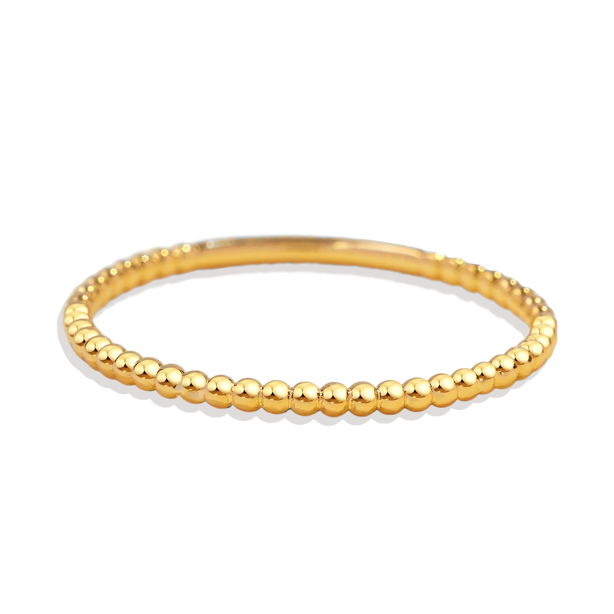 Gold Vermeil Dainty Stacking Beaded Ring