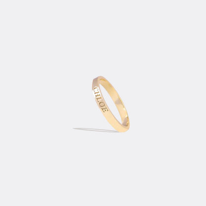 Dainty Personalized 2mm Stacking Ring