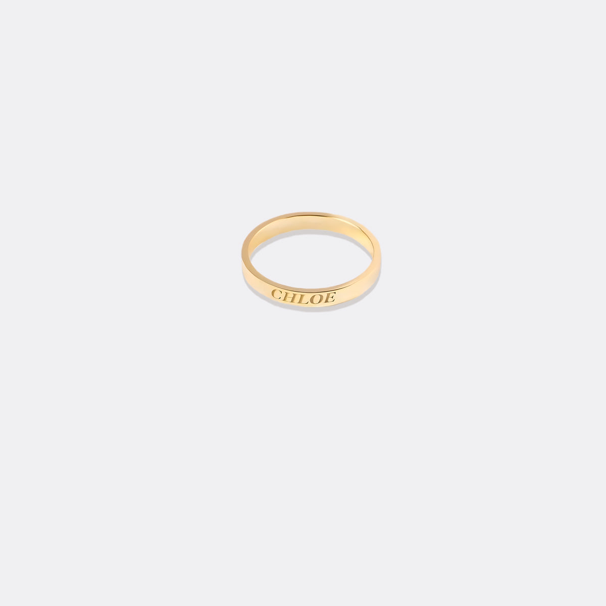 Dainty Personalized 2mm Stacking Ring