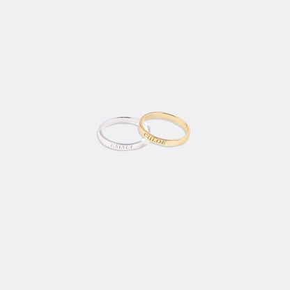 Dainty Personalized 2mm Stacking Ring