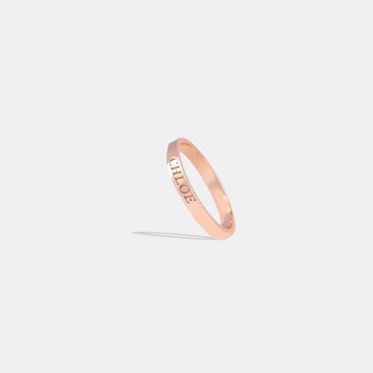 Dainty Personalized 2mm Stacking Ring