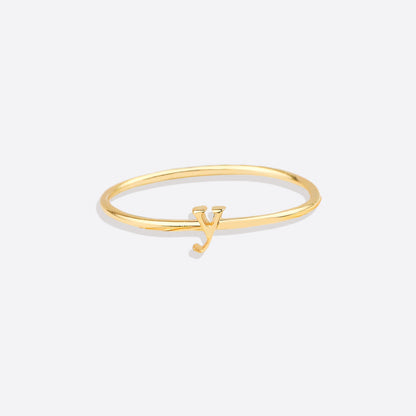 Dainty Stacking Letter Ring