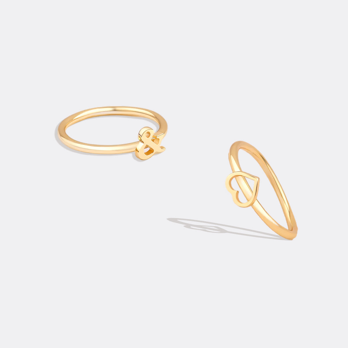 Dainty Stacking Symbol Ring