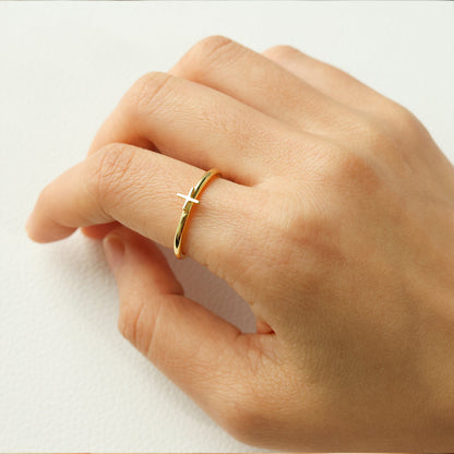 Dainty Stacking Symbol Ring