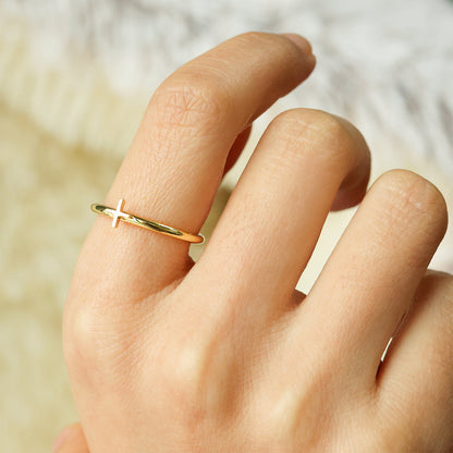 Dainty Stacking Symbol Ring