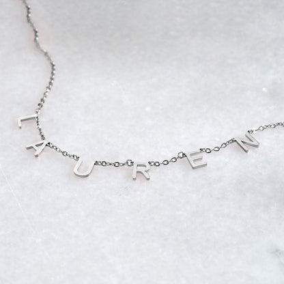 Custom Letter Name Necklace