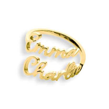 Double Name Ring