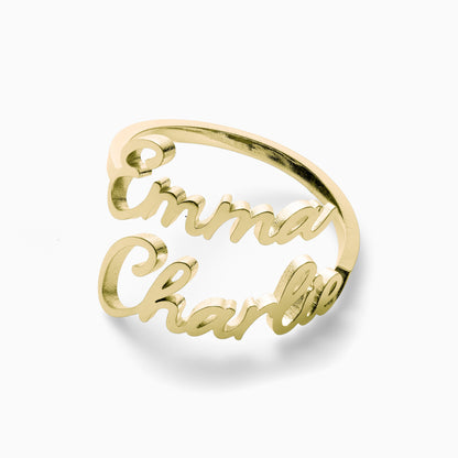 Double Name Ring