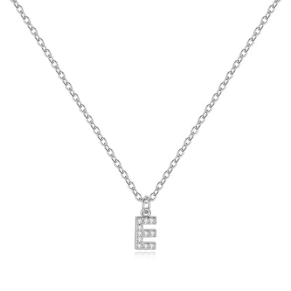 Pavé Uppercase Initial Necklace