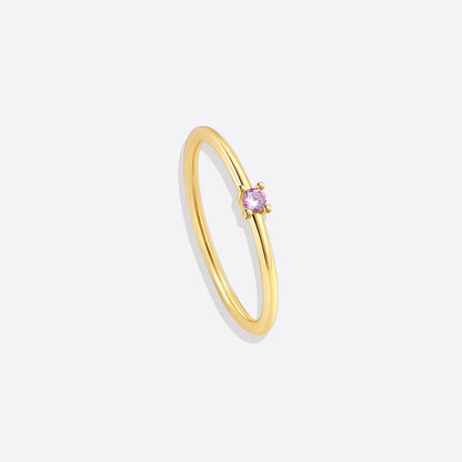 Super Dainty Birthstone Stacking Ring