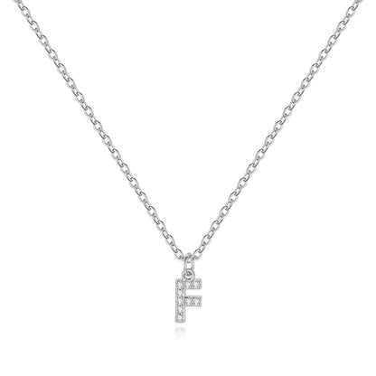 Pavé Uppercase Initial Necklace