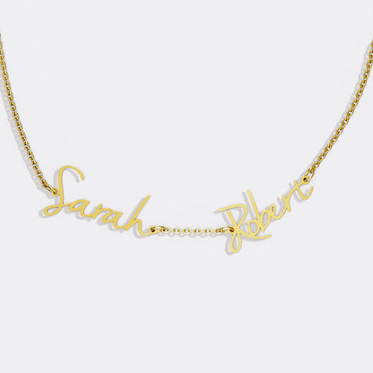 Fairy Double Name Necklace