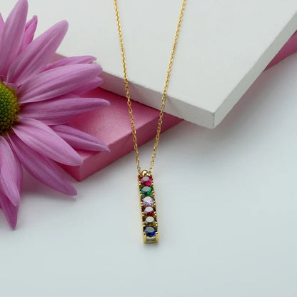 Family Birthstone Necklace