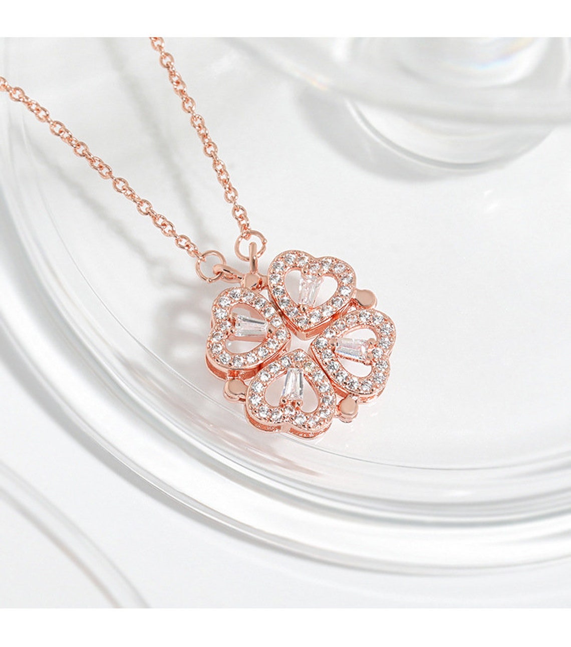 Four Leaf Clover Eternal Love Necklace