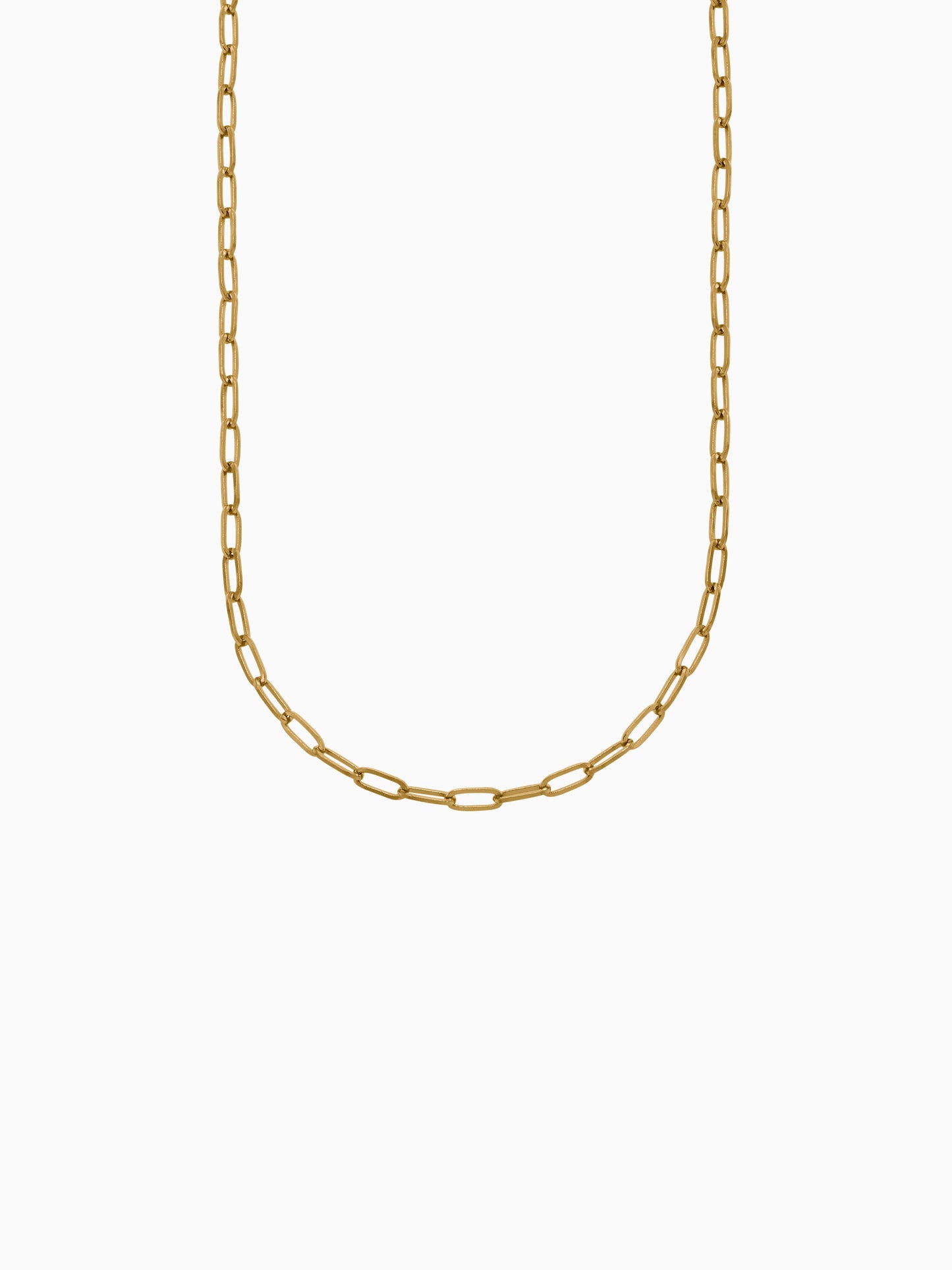 Thin Paperclip Necklace