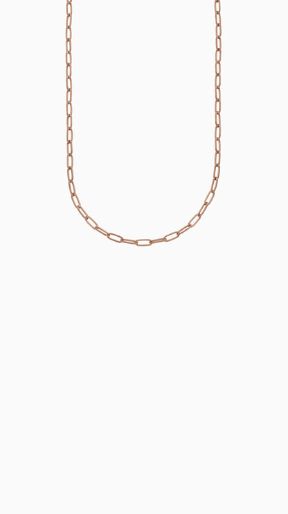 Thin Paperclip Necklace