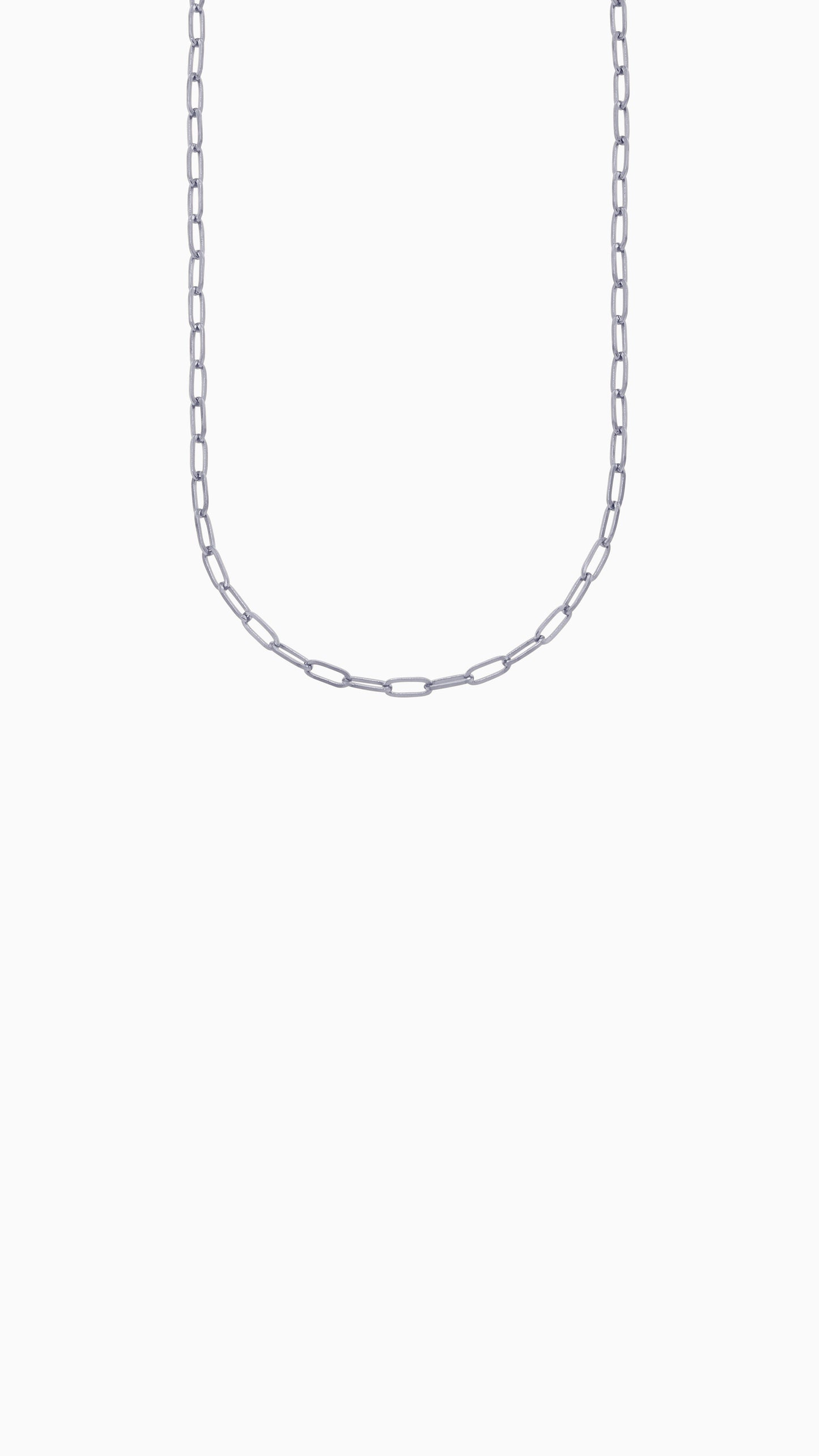 Thin Paperclip Necklace