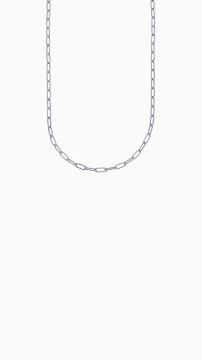 Thin Paperclip Necklace