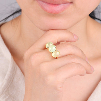 Gold Vermeil Jellybean Ring