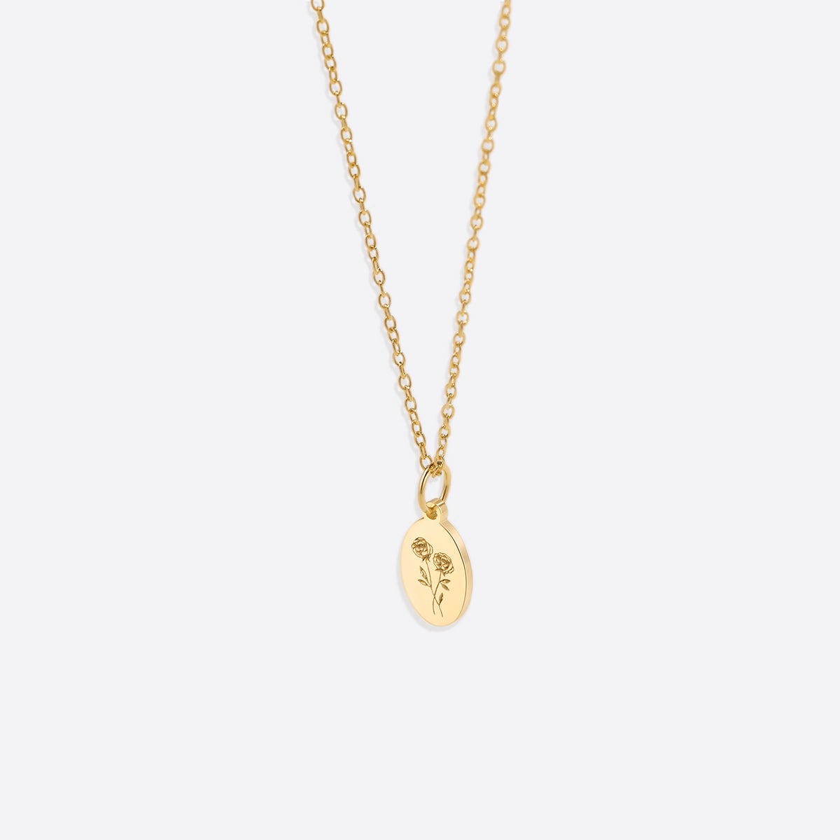 Gold Vermeil Tiny Birth Flower Necklace