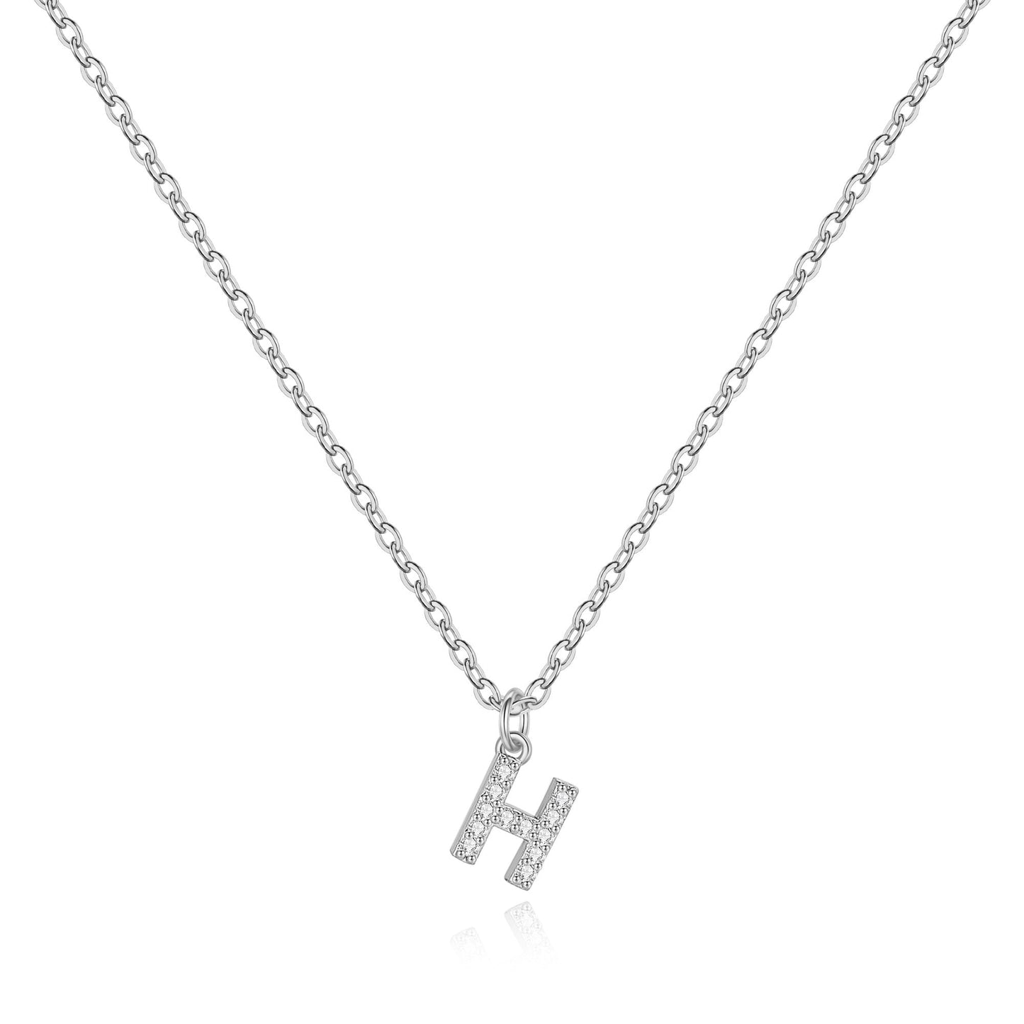 Pavé Uppercase Initial Necklace