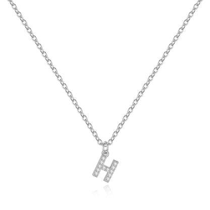 Pavé Uppercase Initial Necklace