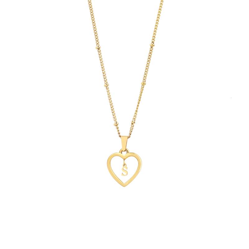 Heart Initial Necklace