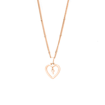 Heart Initial Necklace