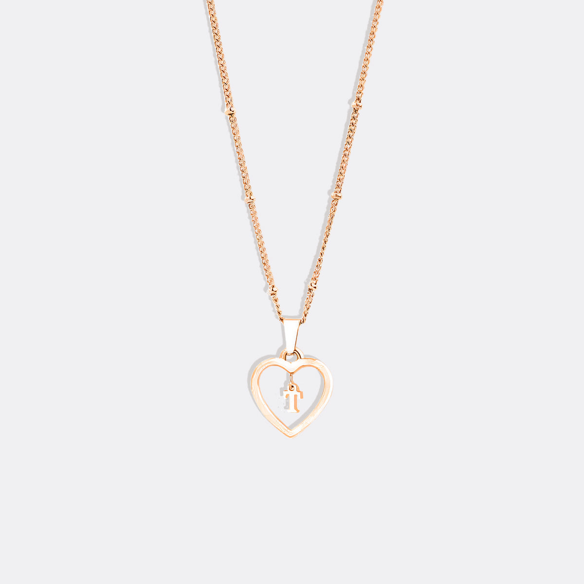 Heart Initial Necklace