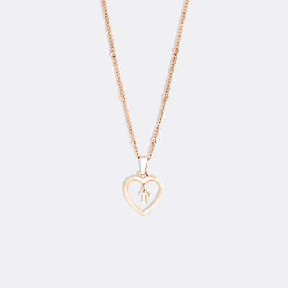 Heart Initial Necklace