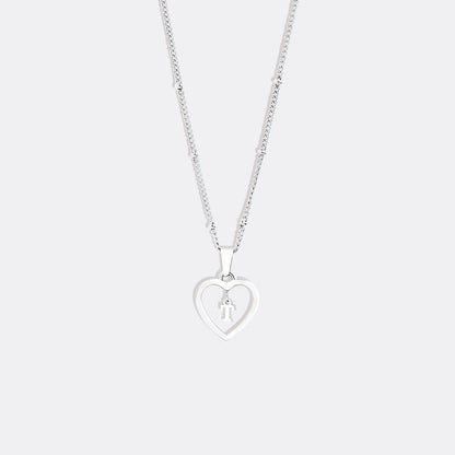 Heart Initial Necklace