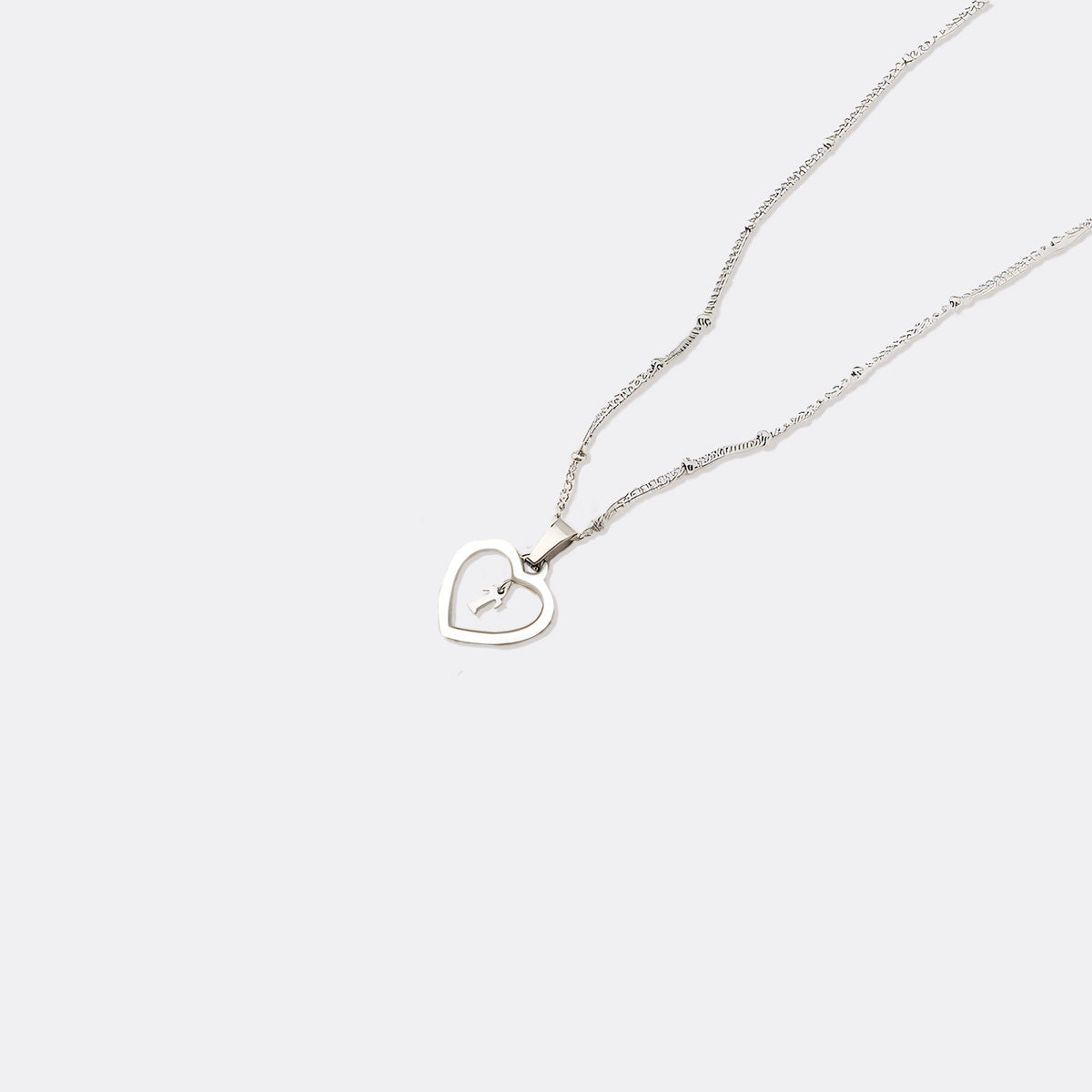 Heart Initial Necklace