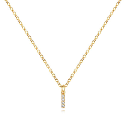 Pavé Uppercase Initial Necklace