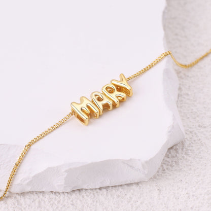 Bubble Name Necklace