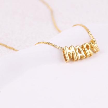 Bubble Name Necklace