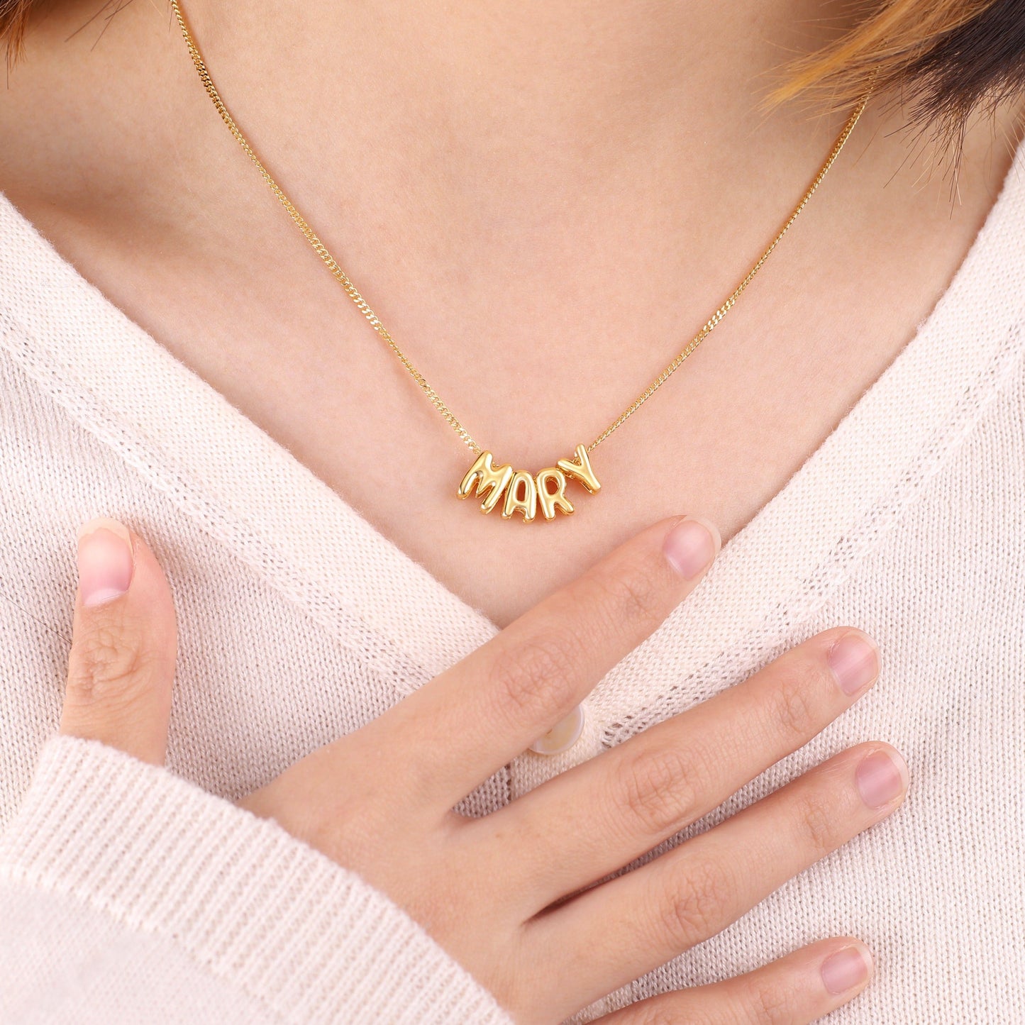 Bubble Name Necklace