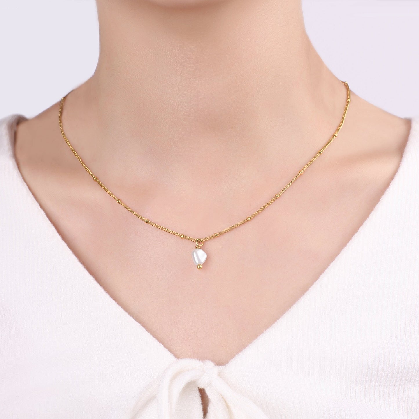 Single Freshwater Pearl Necklace