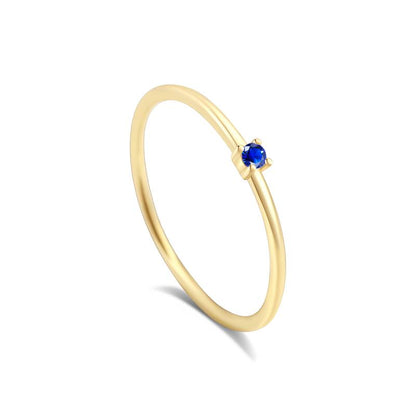 Super Dainty Birthstone Stacking Ring