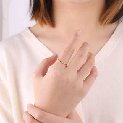 Super Dainty Birthstone Stacking Ring