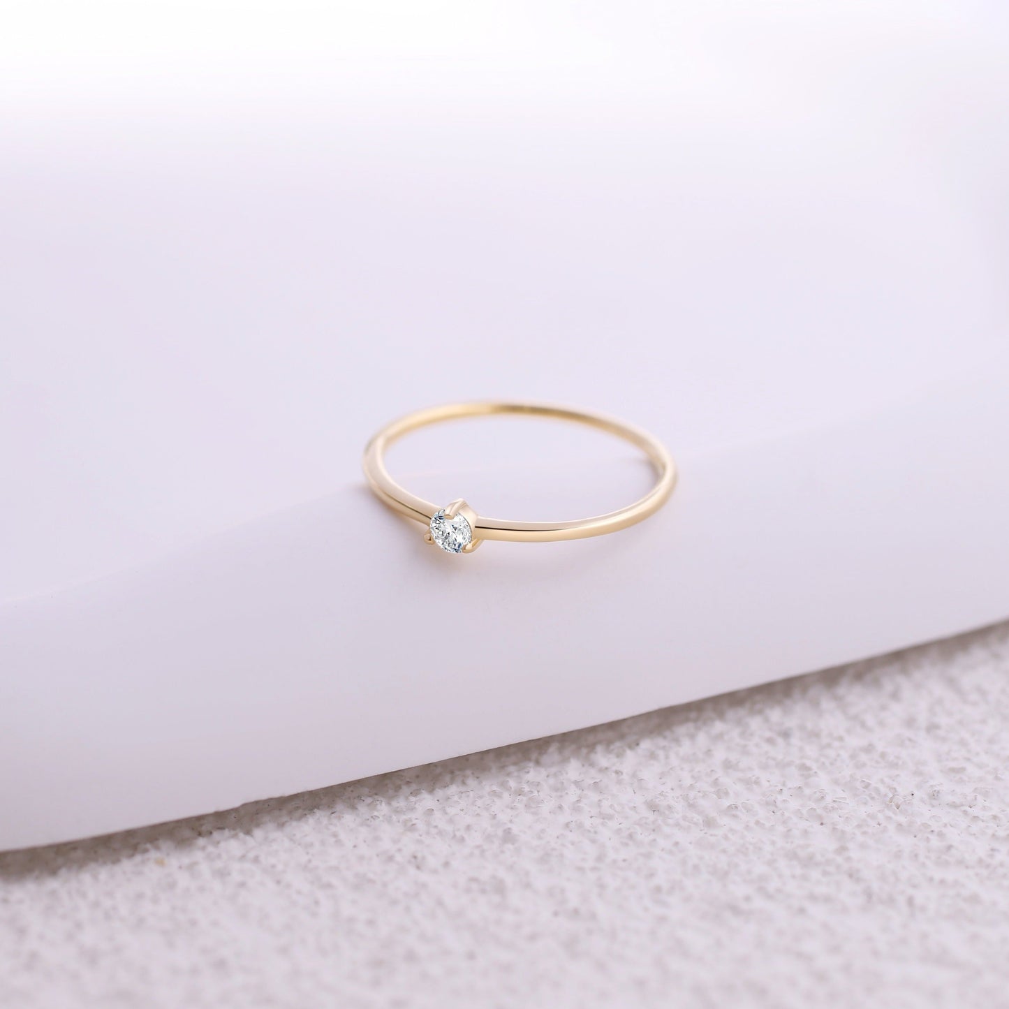 Tiny Diamond Ring