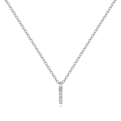 Pavé Uppercase Initial Necklace