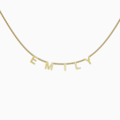 Custom Letter Name Necklace